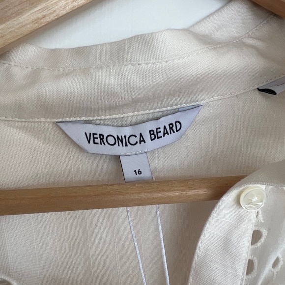 VERONICA BEARD Aderes Eyelet Shirt in White - Size 16 - NWT Brand new! - Picture 8 of 10